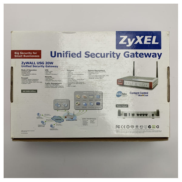 موجه Zyxel Nebula USG20W اللاسلكي للشبكة الافتراضية الخاصة (VPN)