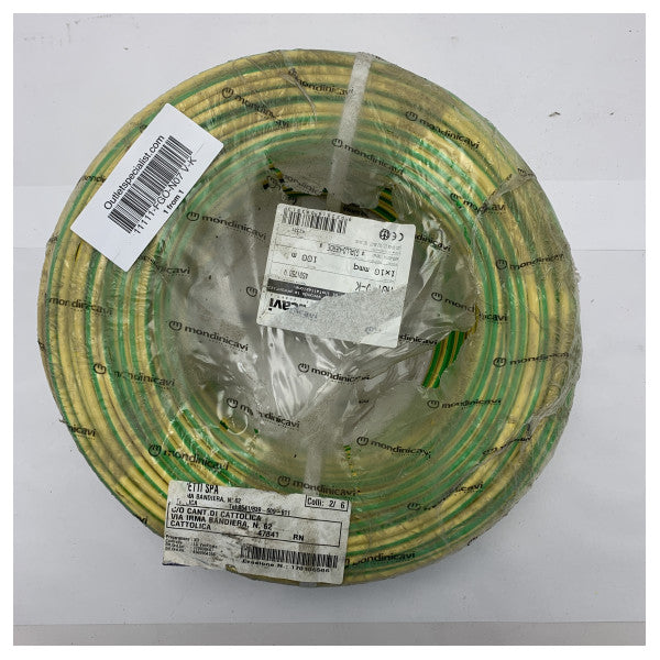 Mondinicavi 252401 1 x 10 mm2 καλώδιο γείωσης με προστασία από φλόγα 100M