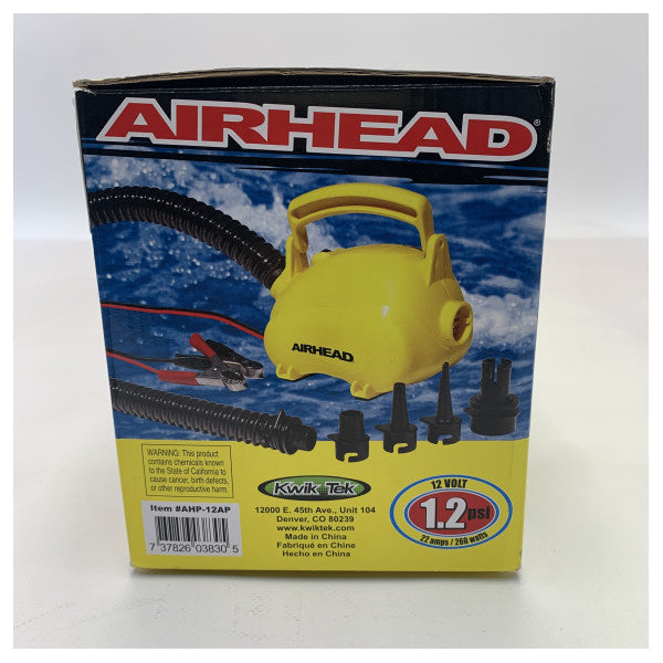 Bomba de ar funsports 12V amarela Airhead Pig - AHP-12AP