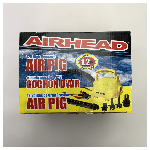 Airhead Pig sarı 12V funsports hava pompası - AHP-12AP