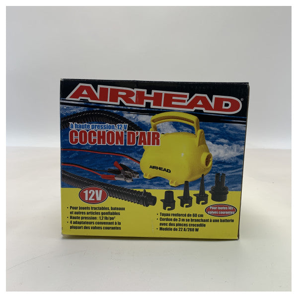 Bomba de ar funsports 12V amarela Airhead Pig - AHP-12AP