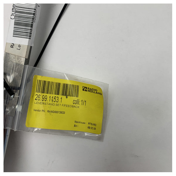 Conjunto de Barra de Feedback Marinha com Juntas Esféricas - Ligação de Controle Durável e Resistente à Corrosão para Navios 