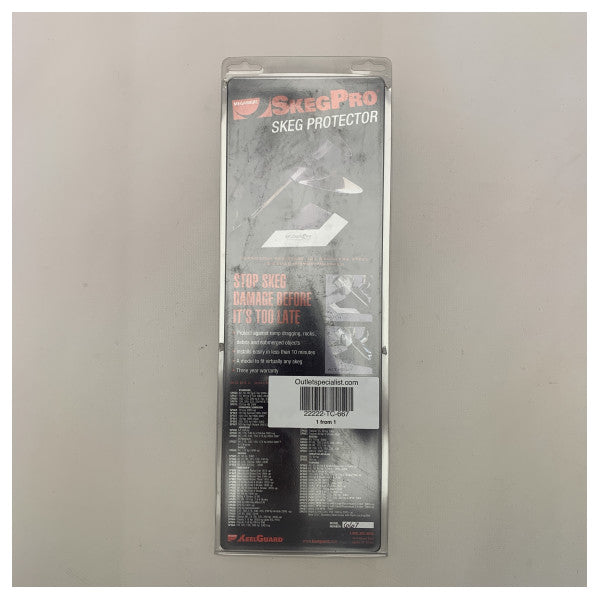 Protetor do skeg do motor de popa Megaware SkegPro em aço inoxidável