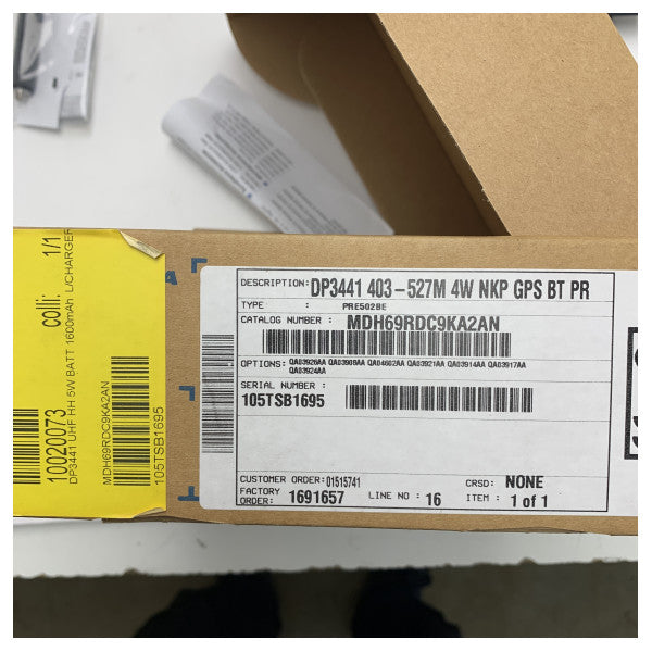 海上およびプロフェッショナル用のモトローラ DP3441 UHF ハンドヘルド二方向無線 - MDH69RDC9KA2AN 