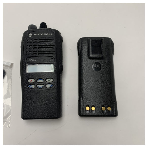Motorola GP360 2-way VHF Handheld Marine Radio - 5W 136-174MHz 