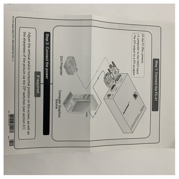 Kramer FC31-XL VGA - DVI-D muunninadapteri - Korkealaatuinen videosignaalin siirto 