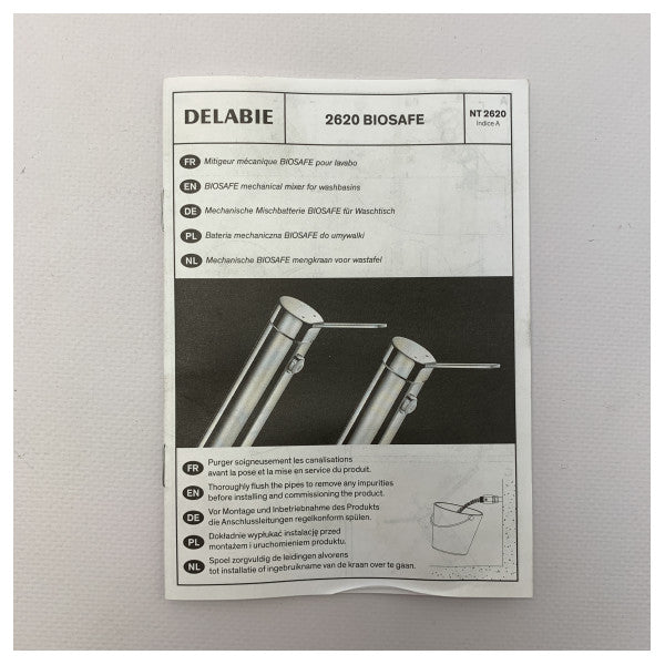 Delabie 2621MINIEP single lever kitchen tab chrome