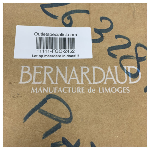 Bernardaud 2452 フラットプレート エレガントデザイン 26cm ホワイト