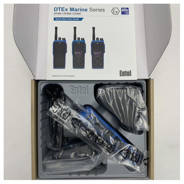 Entel DT585M UHF Портативне морське радіо - Водонепроникне IECEx сертифіковане цифрове та аналогове 