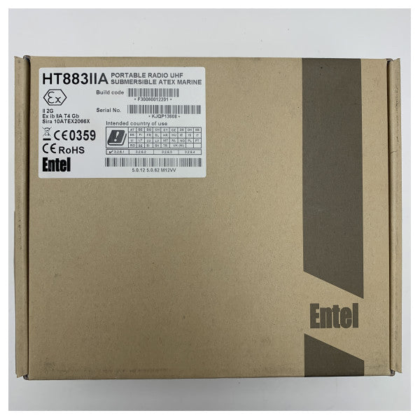 Entel HT883 ATEX UHF Radio Marino Bidirezionale IIA Entry LCD 