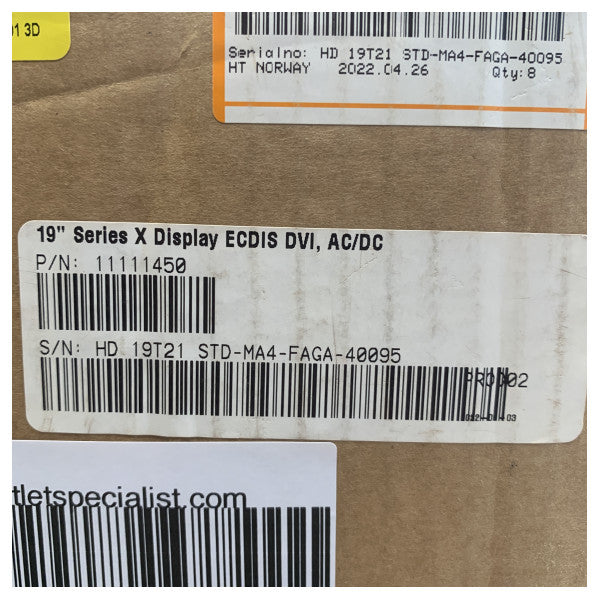 Hatteland HD 19T21 STD-MA4-FAGA-40095 19インチLEDマルチファンクショナルマリンディスプレイ 