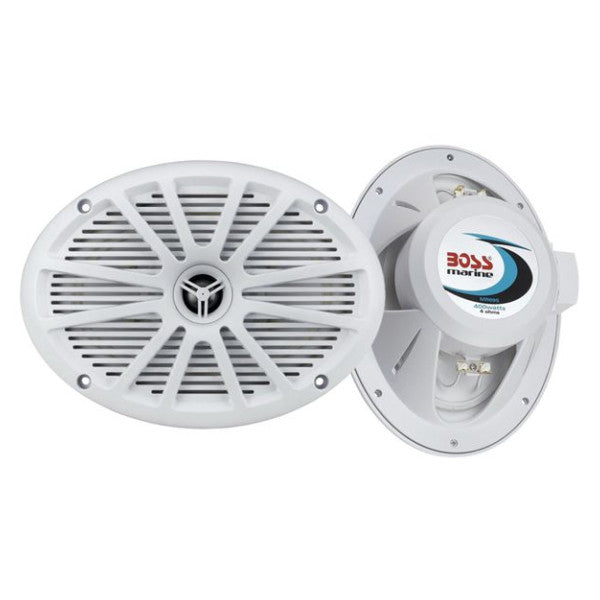 Boss Audio MR695 hochleistungsfähige Marine-Lautsprecher 400W weiß