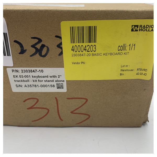 Tastiera tal-ECDIS tal-Marin bil-Trackball integrat USB għall-Systems ta' Navigazzjoni tal-Jott 