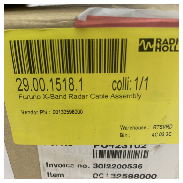 Καλώδιο ραντάρ Furuno MJ-B24LPF0012 20M FR-8065 - 00132598000 