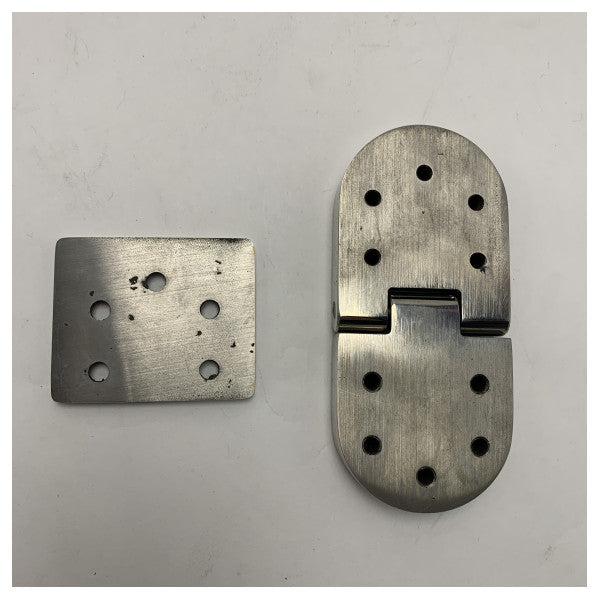 Неръждаема стомана тежка панта за достъп до люка 112 мм - издръжлив аксесоар за лодки, устойчив на корозия