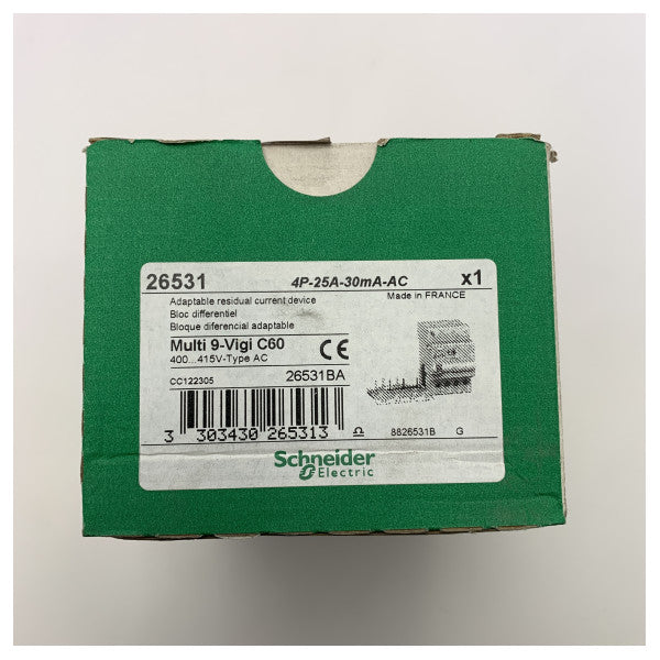 Schneider Electric Multi 9-Vigi C60 Erdfehler-Aufsteckmodul