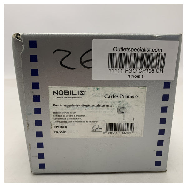 Змішувач для душу Nobili CP108 CR хром одноважільний