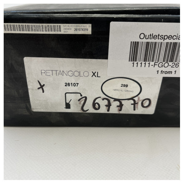 Змішувач для умивальника Gessi Rettangolo XL чорний запасні частини 26107.299 з гнучкими шлангами з нержавіючої сталі