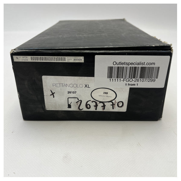 Змішувач для умивальника Gessi Rettangolo XL чорний запасні частини 26107.299 з гнучкими шлангами з нержавіючої сталі