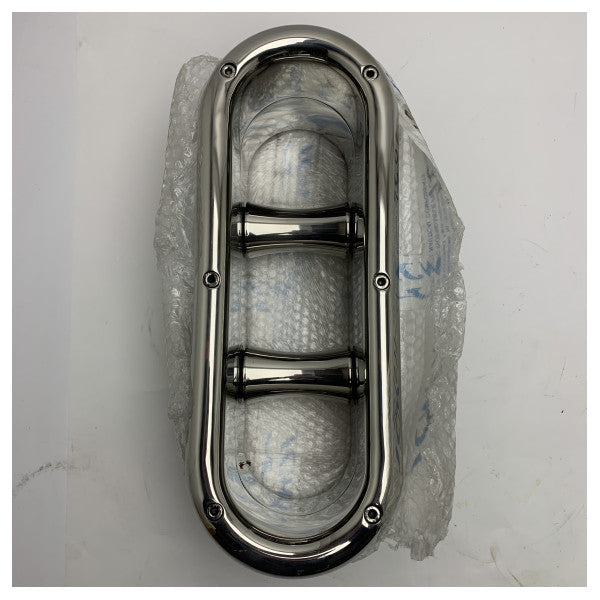 SCM fair lead oval 110 x 400 mm SP145 rustfrit stål