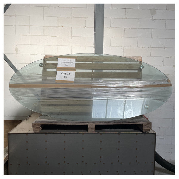 Kristal cam üst tabla 2600 X 1200 X 15 mm cilalı