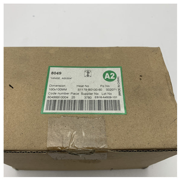 Cerniera marina in acciaio inox AISI 304 - Cerniera per porta della barca resistente alla corrosione e di lunga durata