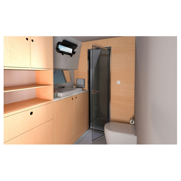 Parema SRL stainless steel transparant shower door