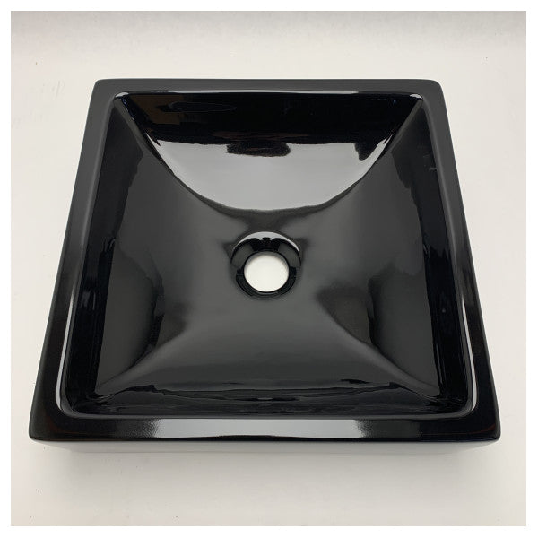 A and T Italia basin B-286118 elegant square countertop washbasin