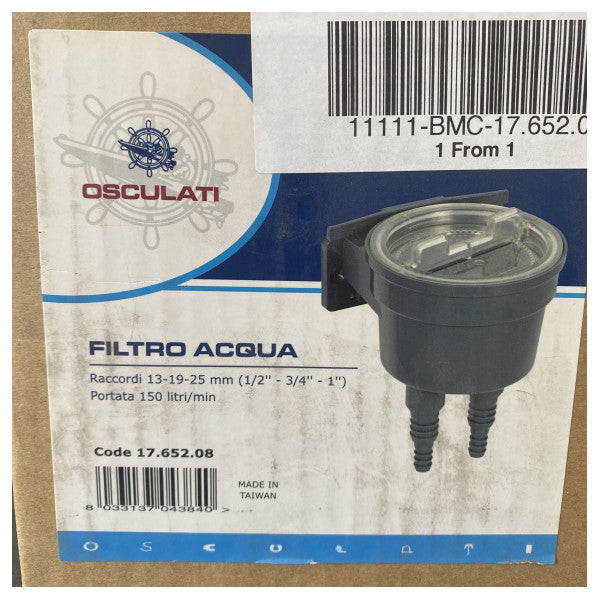 Osculati wierpot | waterfilter 13 - 19 mm - 17.652.08