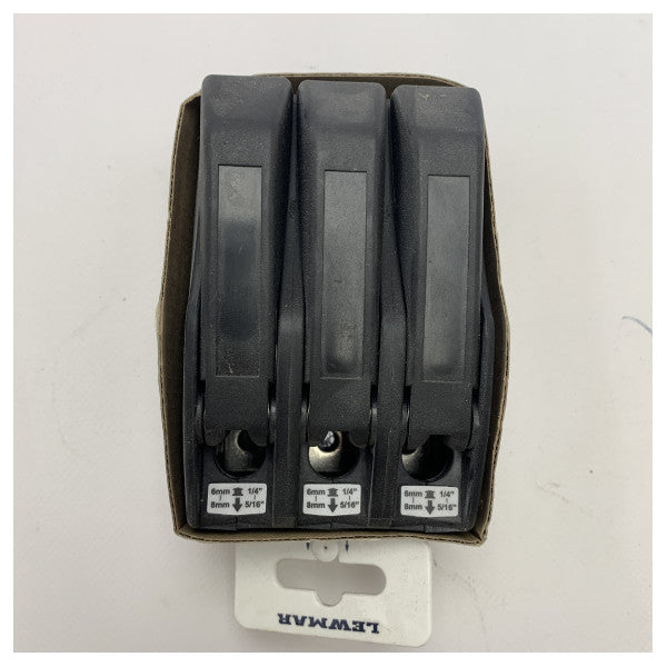 Embraiagem de cabo triplo Lewmar 29101308BK D1 6 a 8 mm