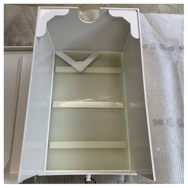 FEIT Marine Battery Box Enclosure Durable Steel Enclosure for Motor Batteries - 600 x 380 x 325 mm