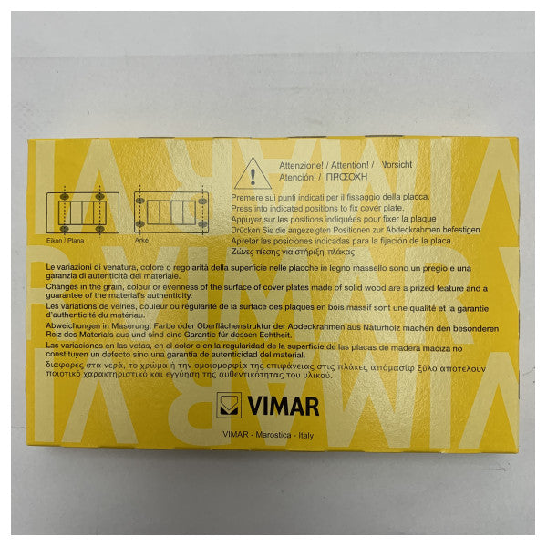 Vimar Eikon Next Frame 4 гнезда матово сребристо - P20654.N13