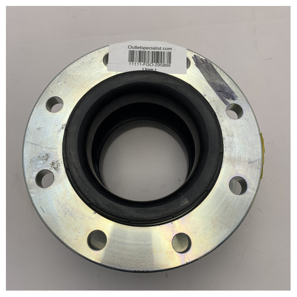 Giunto di dilatazione in gomma di grado marino DN125 PN16 - Connettore per tubi flessibile e resistente alla corrosione