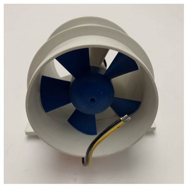 Rule 240-24V in-line fan 100 mm white