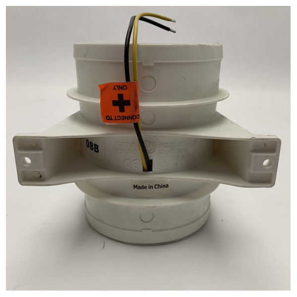 Rule 240-24V in-line fan 100 mm white