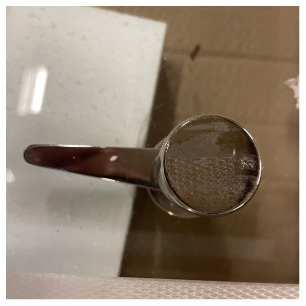 Bianchi & Fontana Porta marina in acciaio inox lucido e vetro trasparente con serratura - Porta navale durevole ed elegante