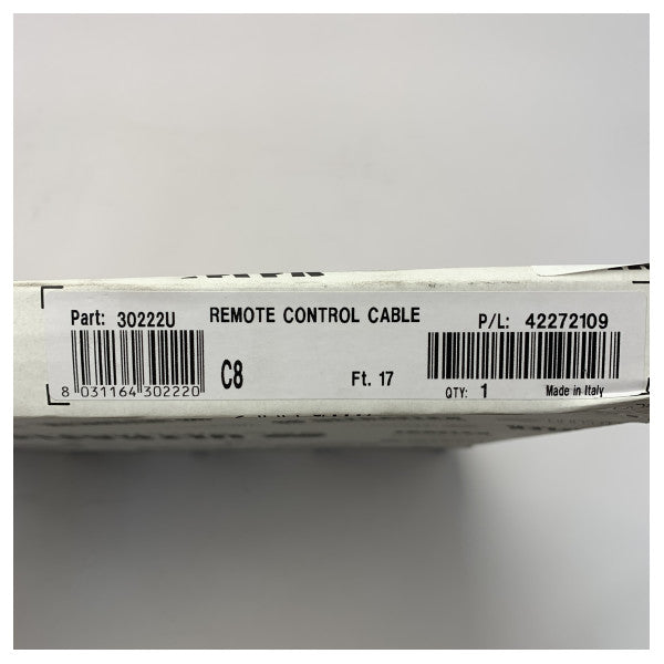 Ultraflex C8 30222U マリンリモートコントロールケーブル �耐久性、耐腐食性17フィートエンジンコントロールケーブル
