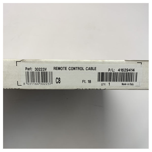 Ultraflex C8 30223V Marine Remote Control -kaapeli - Kestävä suolaveden ja UV-kestävä 18ft johdotus venemoottoreille