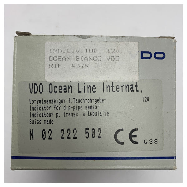 VDO Ocean Indikator CUSOULARNI SENSOR 0-4/4 Indikator razine spremnika - N02 222 502