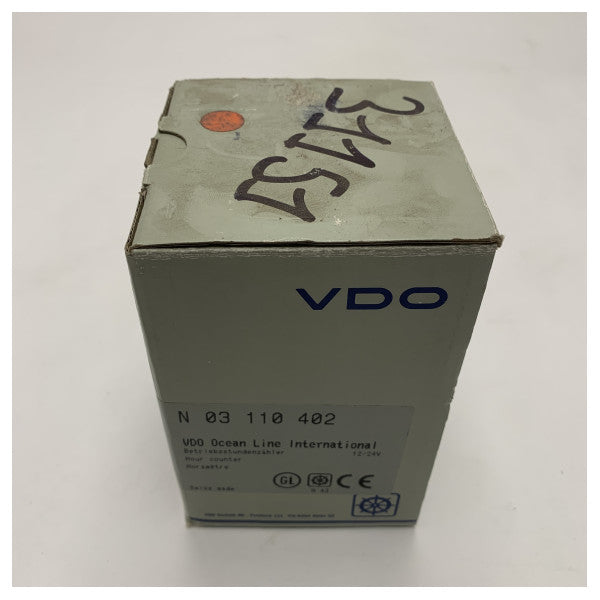 VDO N 03 110 402 12V White Motor Hour Meter