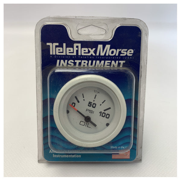 Teleflex oil press display white 0 to 100 PSI - 81181E