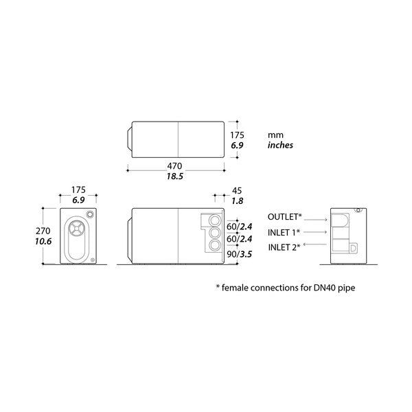 Комплект помпи за сива вода Tecma SANISPLIT NK3 230V