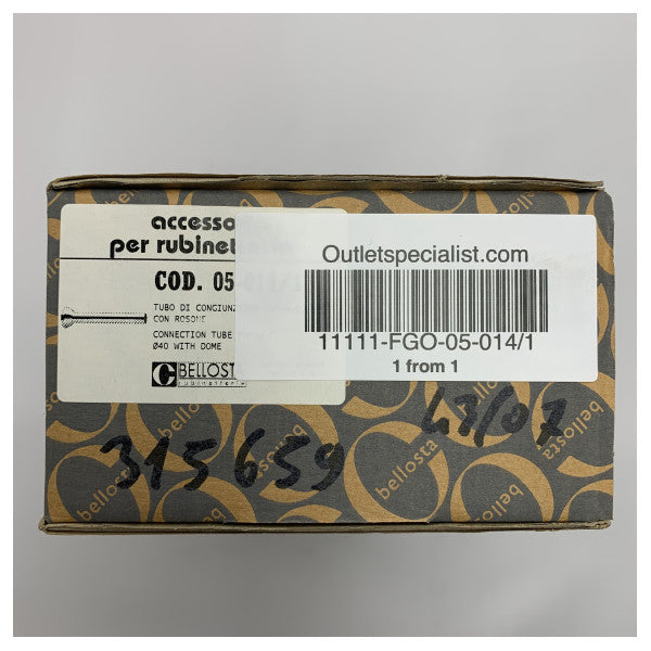 Bellost 05-014/1 tubo de ligação em latão duradouro