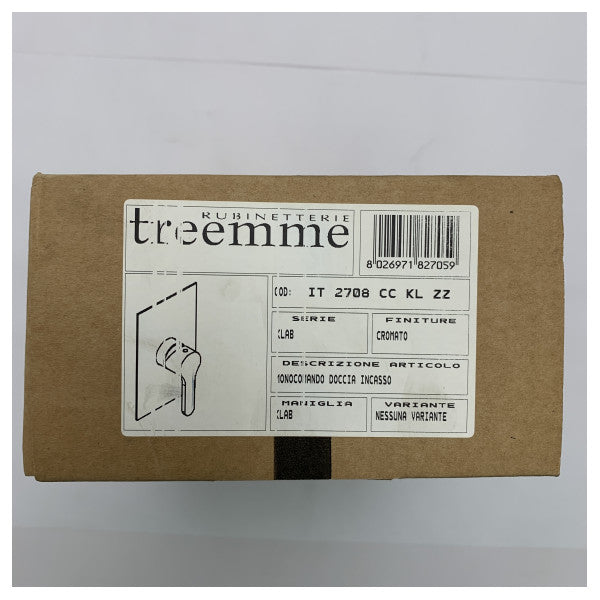 Treemme Klab 2708 CC KL Z Shower Mixer with Brushed Finish