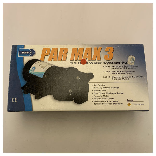 JabSCO par Max 3 Pressure Controlled Drink Water Pump 12V 13l/min - 31600-0092