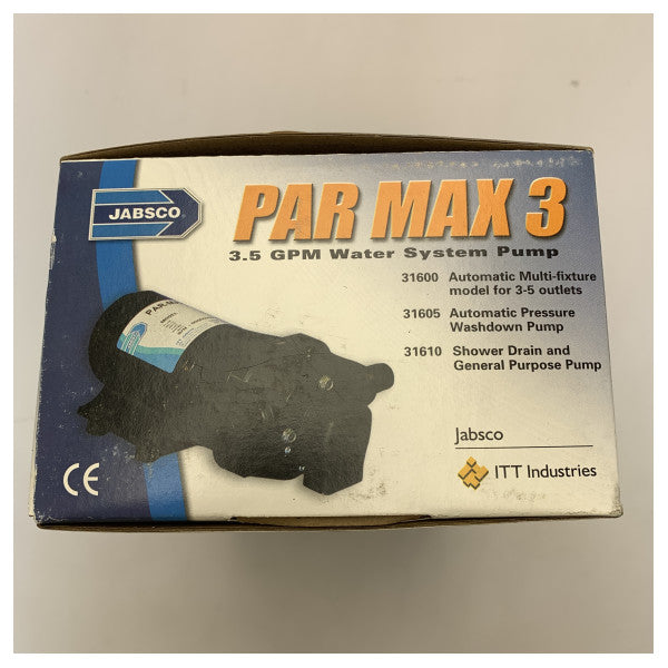 JabSCO par Max 3 Pressure Controlled Drink Water Pump 12V 13l/min - 31600-0092