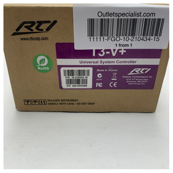 Telecomando marino touch screen RTI T3V Plus - Controller universale e durevole per sistemi marittimi