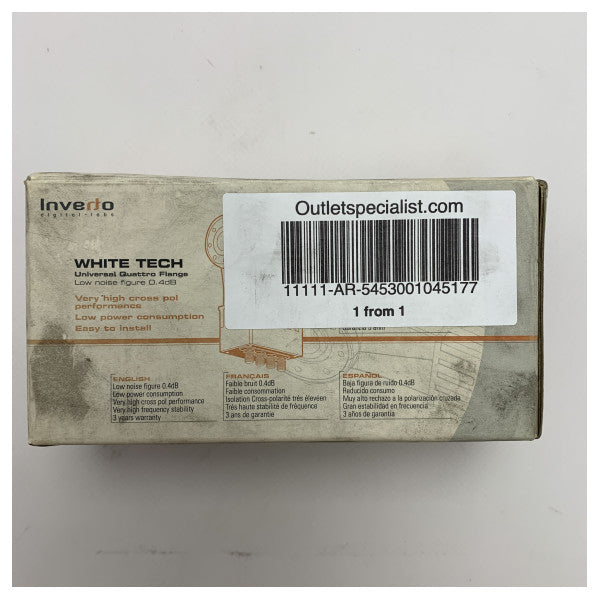 Inverto IDLP -QTFLange - LNB Universale 4 Out VH/VH, Flangia C120