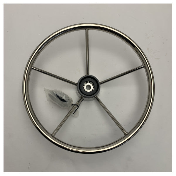 Volante per barca 390 mm a 5 razze in acciaio inox 322141
