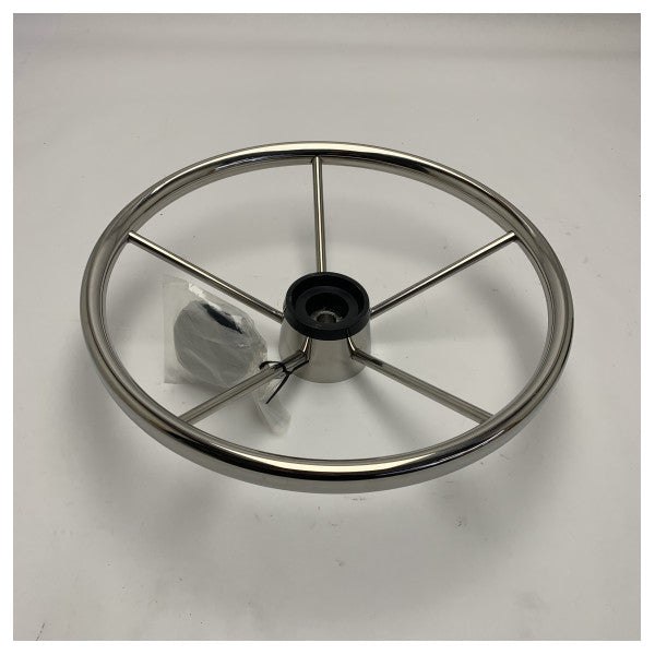 Τιμόνι σκάφους 390 mm 5 ακτίνων από ανοξείδωτο χάλυβα 322141